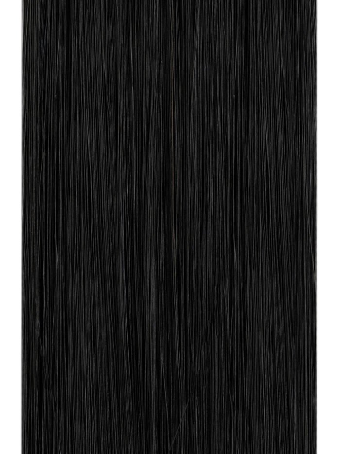 Jet Black - 25 Strähnen Luxury-Bonding-Extensions aus Echthaar